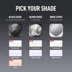 [2.0] CARSLAN Updated Version Black Magnet Loose setting & Pressed Setting Powder Duo Strong Oil Control Longlasting Waterproof Sweatproof Blurring Pores Matte  Flawless Finish