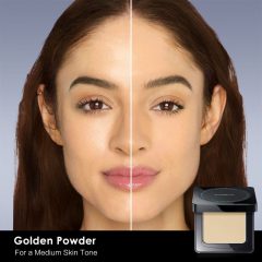 [1.0]CARSLAN Waterproof Face Pressed Powder Compact, 24H Longlasting Oil Control Pressed Setting Powder Talc-Free Makeup, Shine Free, Poreless, Smooth, 8g/0.28Oz