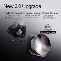 [2.0] CARSLAN Updated Version Black Magnet Loose setting & Pressed Setting Powder Duo Strong Oil Control Longlasting Waterproof Sweatproof Blurring Pores Matte  Flawless Finish