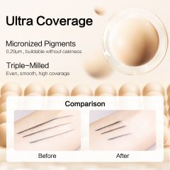 CARSLAN Full Coverage Concealer Lightweight High Coverage Flawless Makeup CoversBlemishes & Under-Eye Circles Dark Circles Redness Brightening