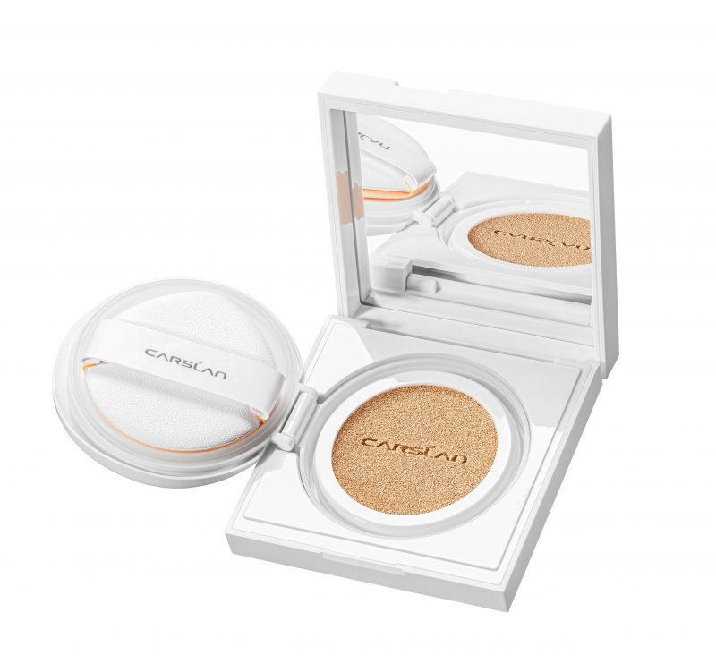 Carslan Air Cushion Cream SPF50 PA+++ Transfer-proof & Waterproof Long Lasting Sunscreen Air Cushion Cream, 14g/0.49 Oz