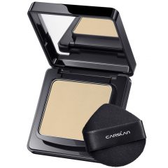 [1.0]CARSLAN Waterproof Face Pressed Powder Compact, 24H Longlasting Oil Control Pressed Setting Powder Talc-Free Makeup, Shine Free, Poreless, Smooth, 8g/0.28Oz