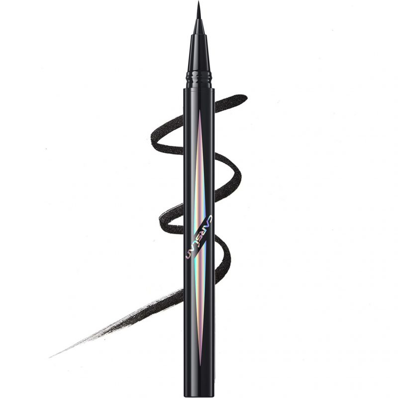 CARSLAN Slender Smooth Liquid Eyeliner, Black Eyeliner Liquid Liner, 12H Longlasting Eyeliners, Waterproof & Smudgeproof High Pigmented Eyeliners for Eye Makeup, Black