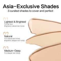 CARSLAN Full Coverage Concealer Lightweight High Coverage Flawless Makeup CoversBlemishes & Under-Eye Circles Dark Circles Redness Brightening