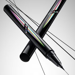 CARSLAN Slender Smooth Liquid Eyeliner, Black Eyeliner Liquid Liner, 12H Longlasting Eyeliners, Waterproof & Smudgeproof High Pigmented Eyeliners for Eye Makeup, Black