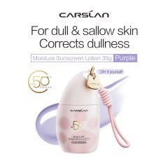 Carslan Mositure Sunscreen Lotion SPF50+ PA+++ Hydrating Smooth Brighten Natural Mutitasker Tinted Cream 35g