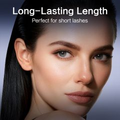 CARSLAN Double Extension Curling Mascara, Dual Brush Design for Lengthening & Curling for All Lashes, Natural Volume, Quick-Dry Smudge-Proof All Day Wear, Black, 0.18 Fl Oz & 0.16 Fl Oz