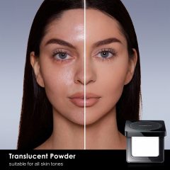 CARSLAN Oil Control Face Pressed Powder Compact, 24H Longlasting Waterproof Pressed Setting Powder Foundation Makeup, Shine Free, Poreless, Smooth (0.28Oz)