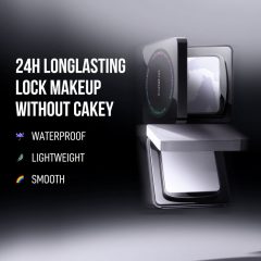 CARSLAN Oil Control Face Pressed Powder Compact, 24H Longlasting Waterproof Pressed Setting Powder Foundation Makeup, Shine Free, Poreless, Smooth (0.28Oz)