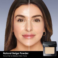 [1.0]CARSLAN Waterproof Face Pressed Powder Compact, 24H Longlasting Oil Control Pressed Setting Powder Talc-Free Makeup, Shine Free, Poreless, Smooth, 8g/0.28Oz
