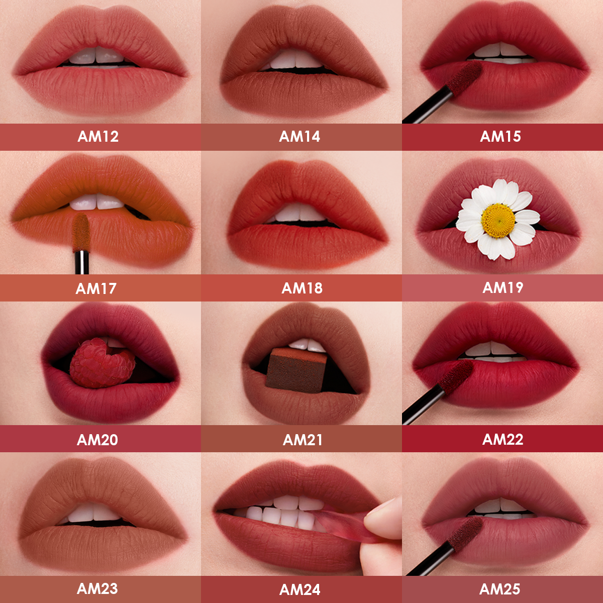 CARSLAN Matte Liquid Lipstick - Longwear, No-Budge, Highly Pigmented Lipcolor for All Skin Women