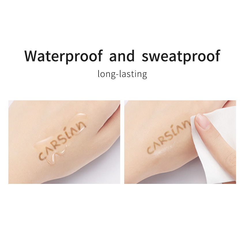 CARSLAN Eyebrow Pencil Ultra FIne Precision Brow Pencil Make Up with Small Circle Pen Tip Eyebrow Pencil with Dual-Ended Brow Brush Eyebrow (BR03 nature brown), 1Count