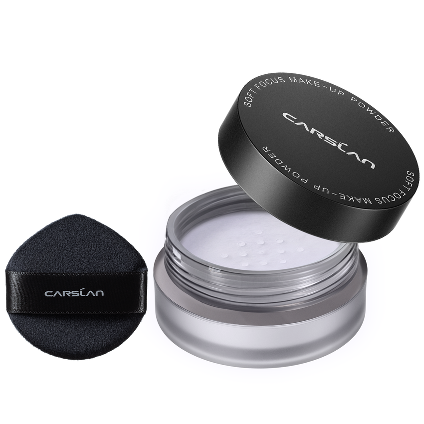 [1.0]CARSLAN Soft Focus Loose Setting Powder, Waterproof, Matte, Oil Control, Shine Free, Talc-Free Face Powder Makeup, 24H Longwear Finishing Powder, 8g/0.28Oz