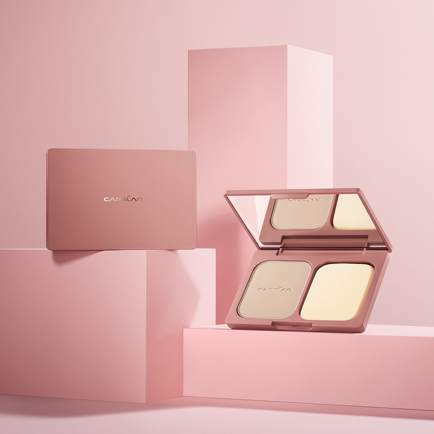 CARSLAN Forever Glamour Translucent Pressed Setting Powder, Matte, Oil Control, Poreless, Smoothing, 12h Longlasting Face Powder Makeup For All Skin Tones