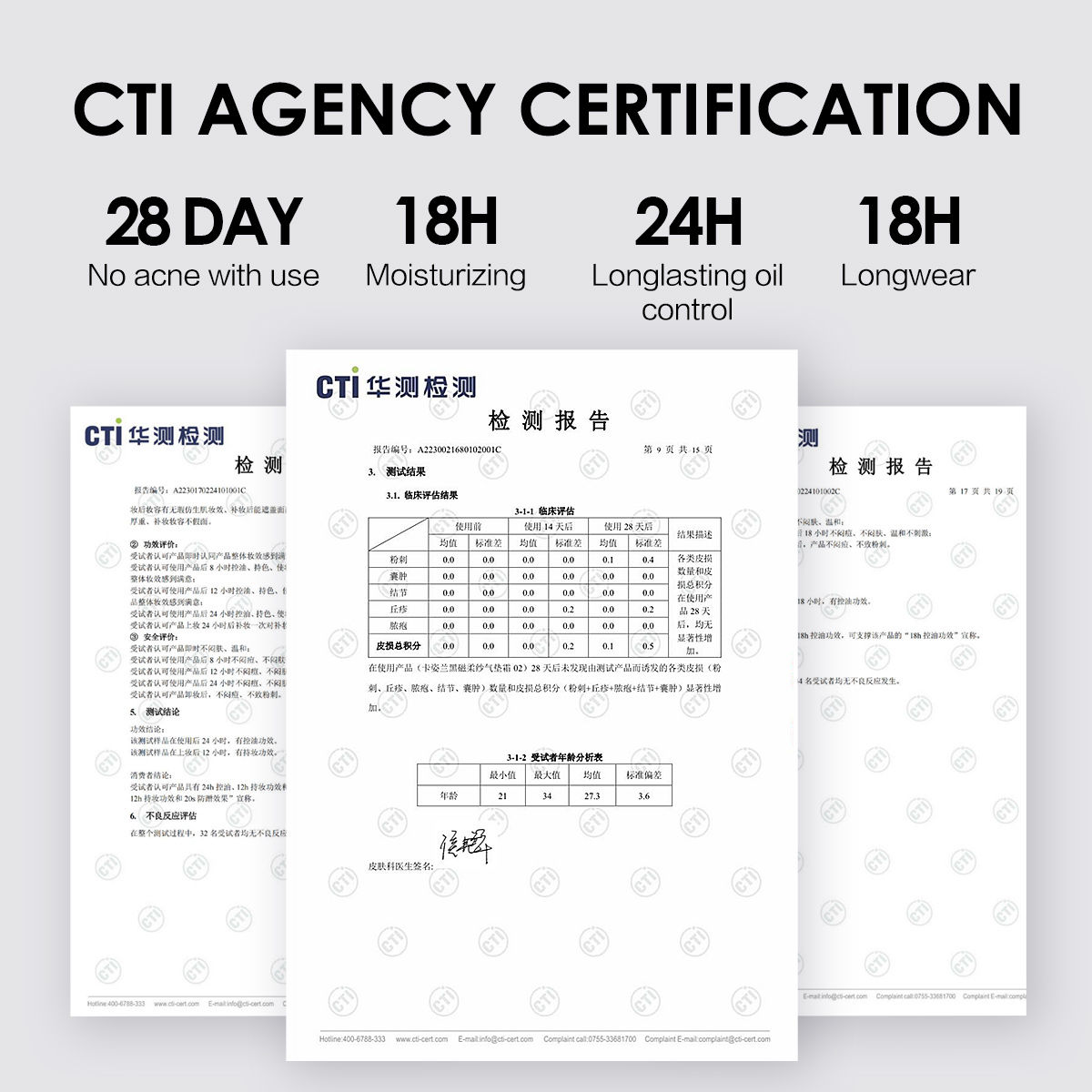 CARSLAN Black Magnet Cushion Foundation - Full Buildable Coverage, Moisturizing, Lightweight, 16H Long-Lasting Glow Looking, Refill Included