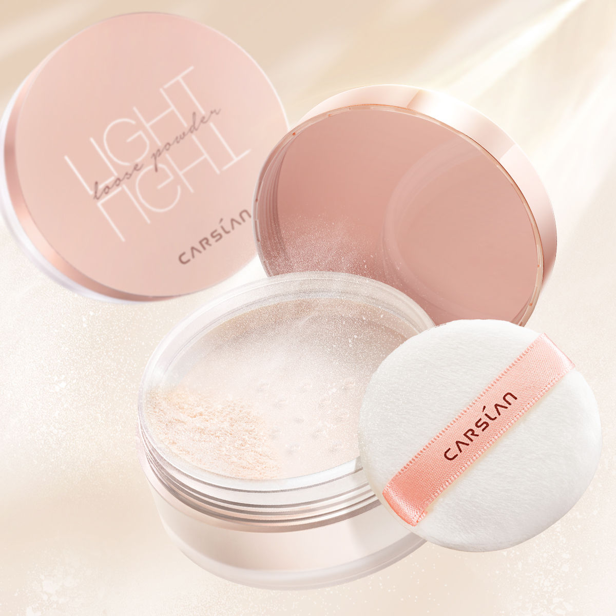 Carslan Oil Control Loose Powder Face Makeup Setting 24H Full Coverage 10g