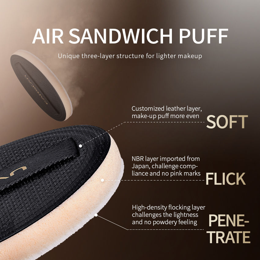 CARSLAN 24H Oil Control Translucent Pressed Powder Compact Foundation Waterproof Concealer Loose Setting Power Face Makeup