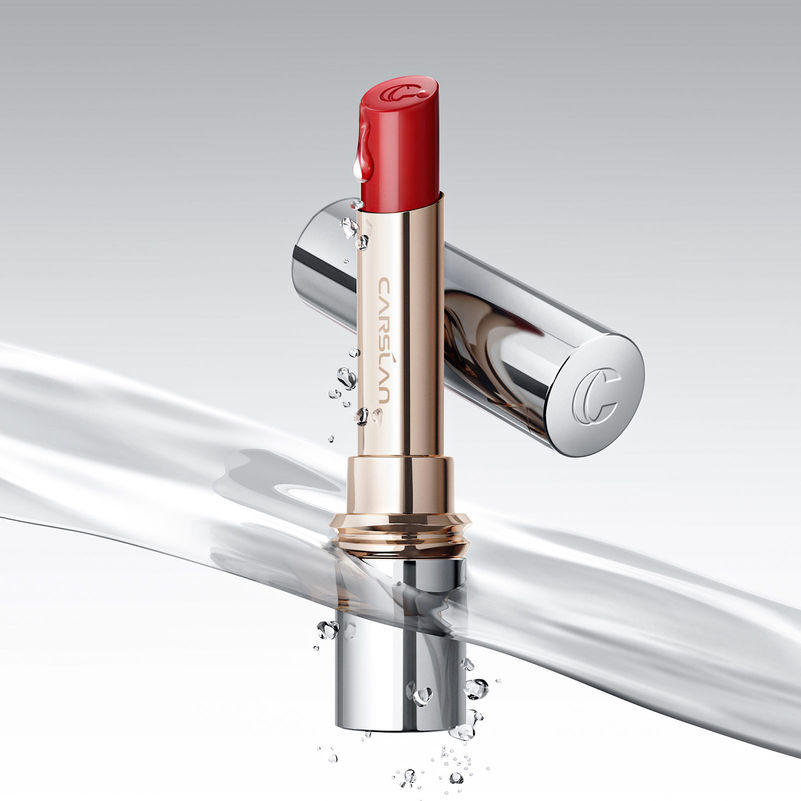 CARSLAN Flood Kissed Lipstick, Hydrating Lip Color Makeup, Natural Lip Gloss Finish with Hyaluronic Acid Formula, Shiny, Smooth