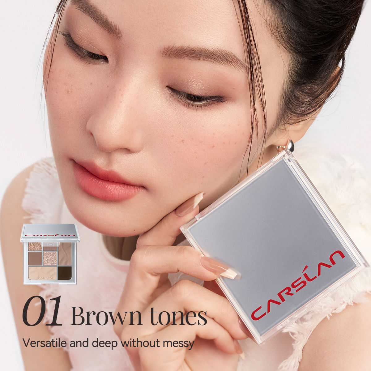 CARSLAN Soft Mist Essence Seven Color Product Name Eyeshadow Palette, 10g/0.35Oz