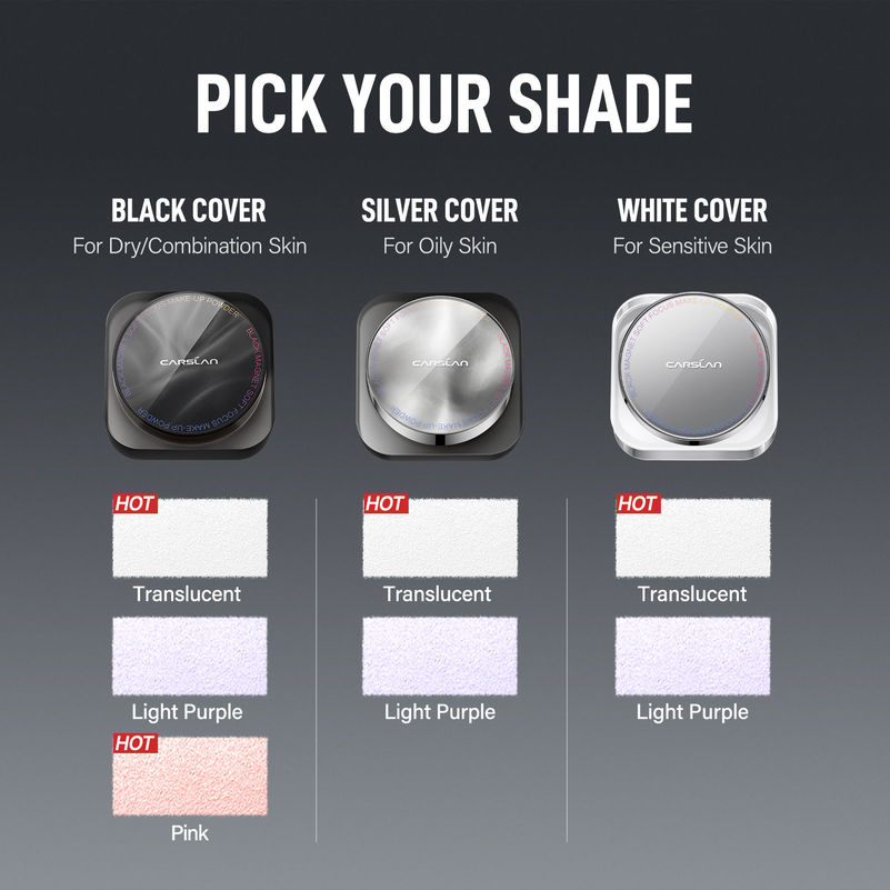 CARSLAN BLACK MAGNET SOFT FOCUS MAKE-UP POWDER 2.0, 8g/0.28Oz