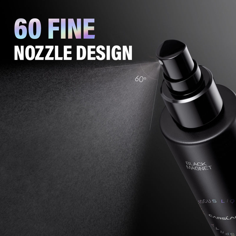 CARSLAN Black Magnet Soft Focus Liquid Powder Makeup Setting Spray, 100ml/3.4 Fl.Oz