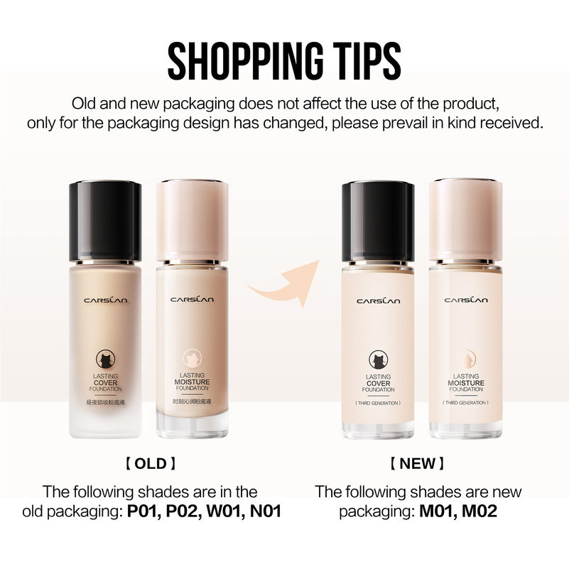 CARSLAN Lasting Cover Foundation, 30g/1.05Oz