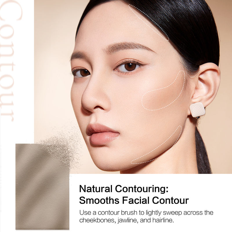 CARSLAN Dual-Effect 3D Highlighter and Contouring Powder Palette, 18g/0.68oz