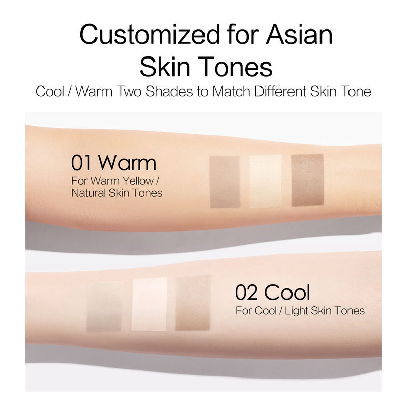 CARSLAN Dual-Effect 3D Highlighter and Contouring Powder Palette, 18g/0.68oz