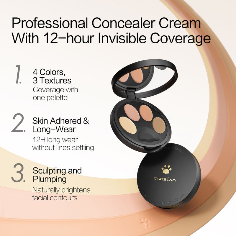CARSLAN Flexible Tri-Color / Four-Color Concealer, 3g/0.1Oz