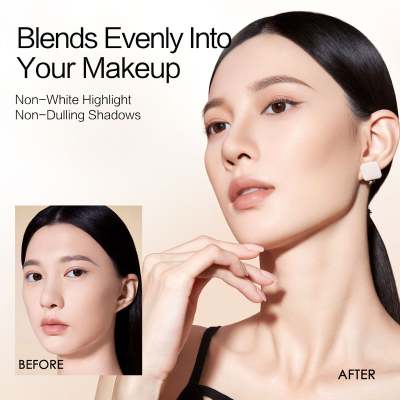 CARSLAN Dual-Effect 3D Highlighter and Contouring Powder Palette, 18g/0.68oz