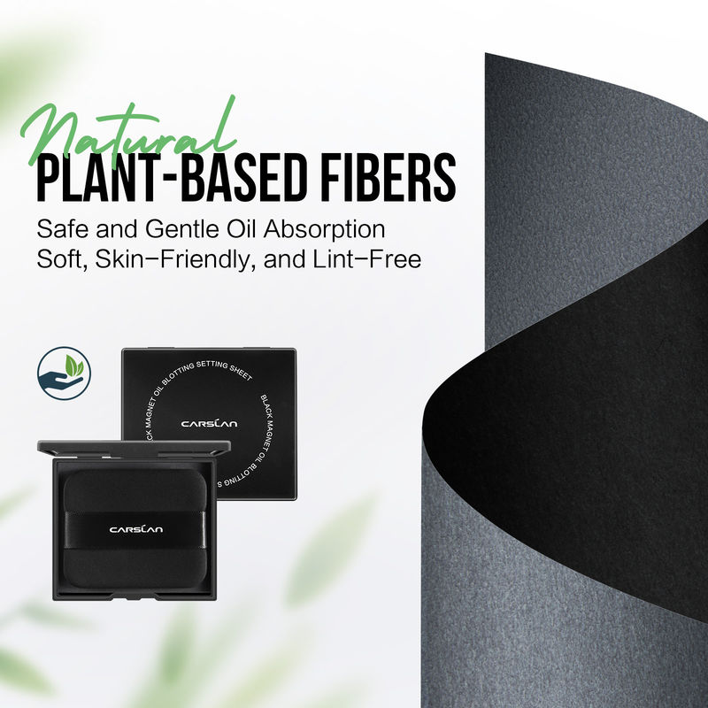 CARSLAN Black Magnet Oil Blotting Setting Sheet, 150 sheets