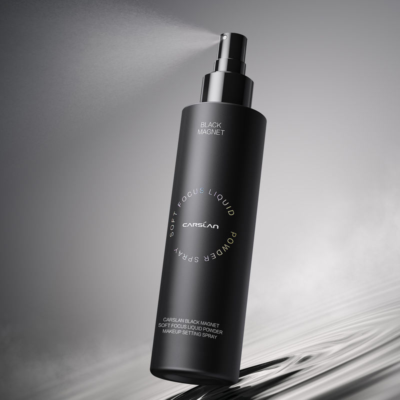 CARSLAN Black Magnet Soft Focus Liquid Powder Makeup Setting Spray, 100ml/3.4 Fl.Oz