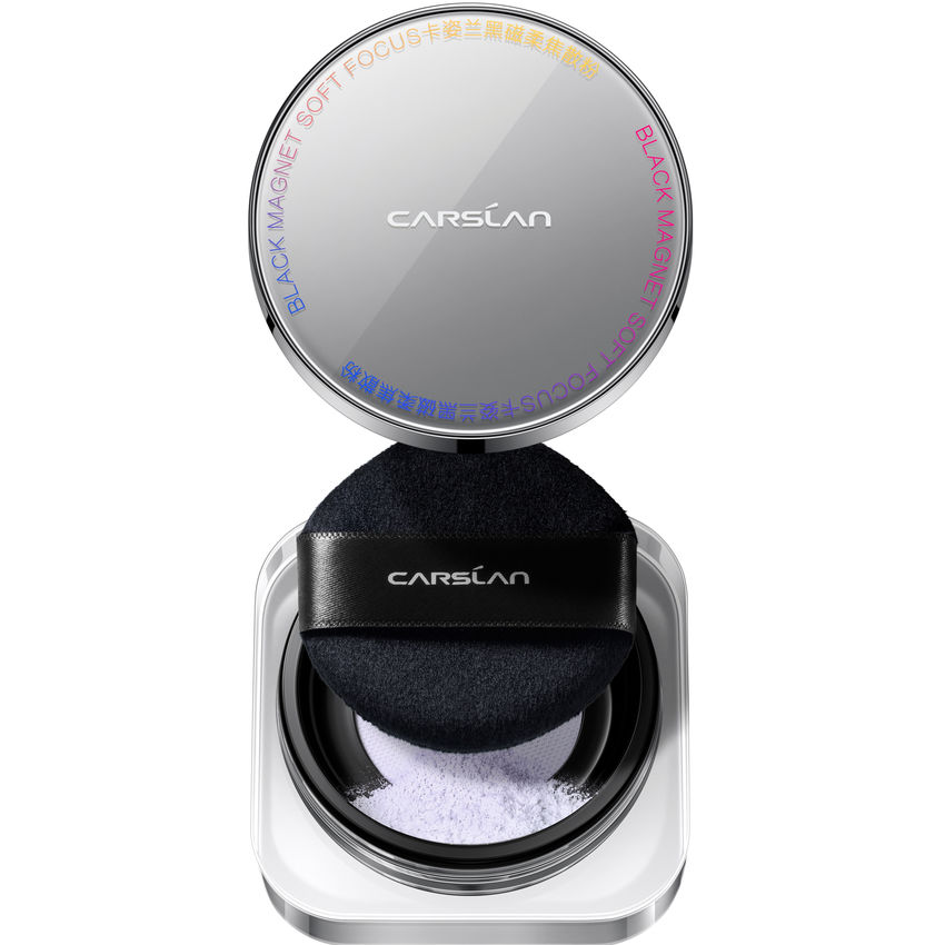 [US Warehouse | Free Shipping] [2.0]CARSLAN Black Magnet Soft Focus Makeup Powder 2.0, 8g/0.28Oz