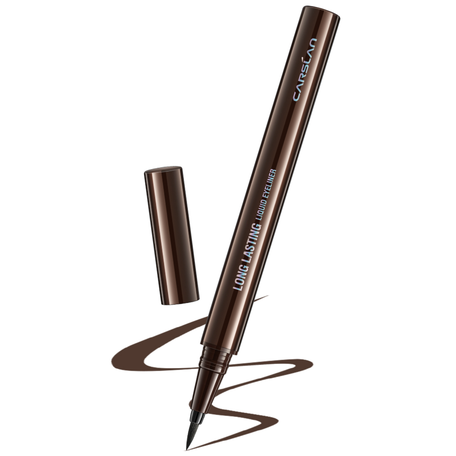 CARSLAN Longlasting Liquid Eyeliner, Waterproof, Smudgeproof, 12H Longwear Eye Liner Pencil
