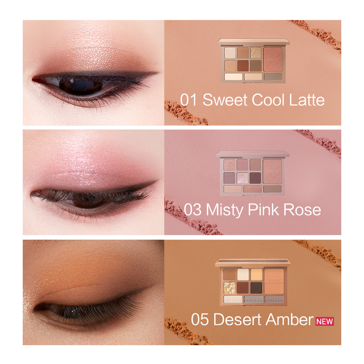 CARSLAN Skily Twinkle Comprehensive Palette,18g/0.63Oz