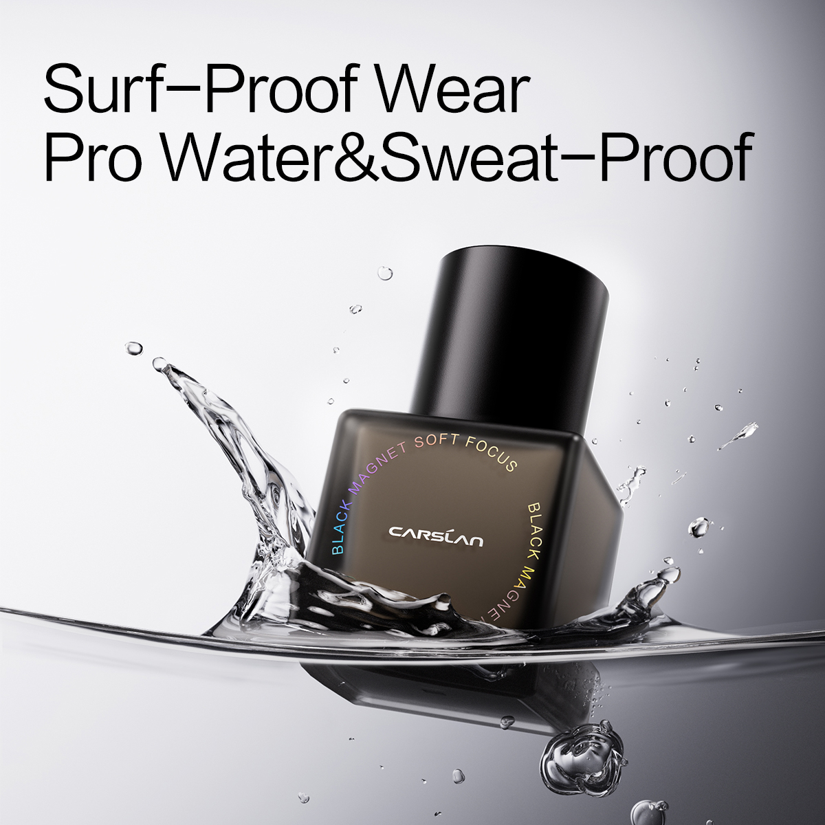 CARSLAN Black Magnet Foundation 24H Natural Blurring Flawless Coverage, 30g/1.02fl Oz