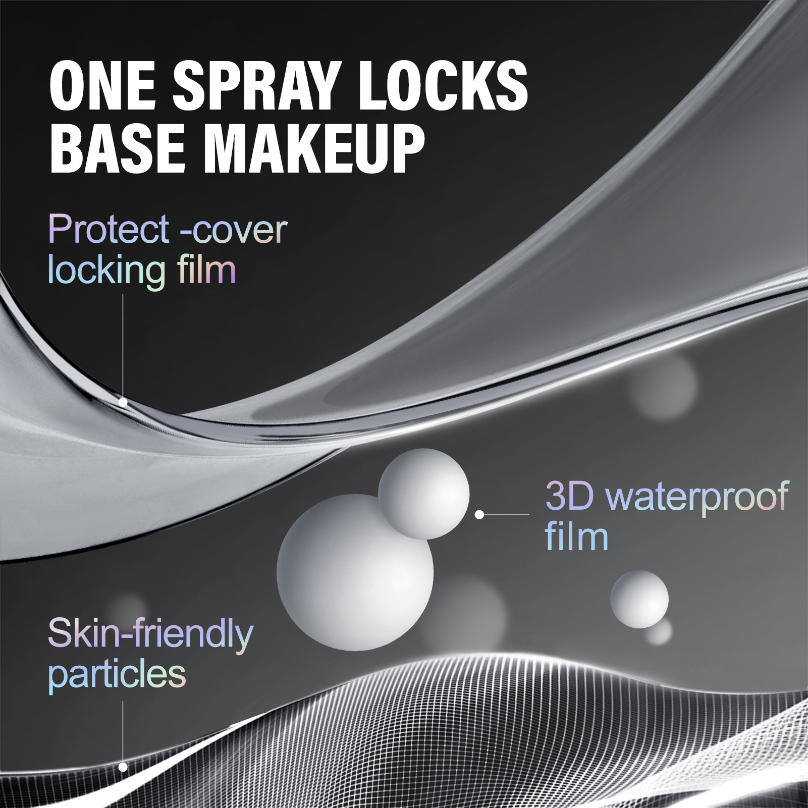 [2.0]CARSLAN Black Magnet Soft Focus Make-up Powder+Liquid Powder Makeup Setting Spray, 24HLongglasting, Oil Control, Waterproof, Blurring Pores Summer Spray & Set Combo