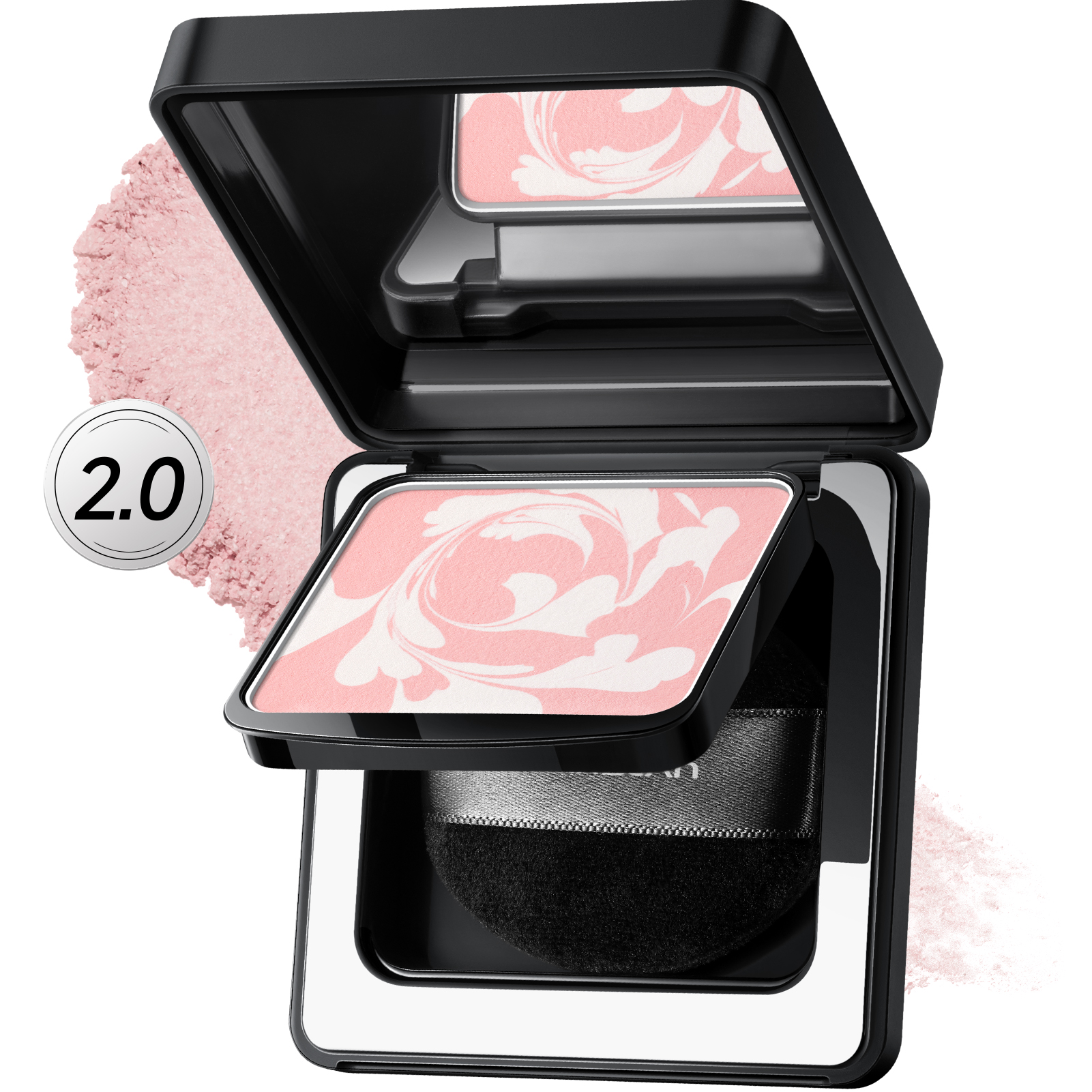 [2.0]CARSLAN Black Magnet Soft Focus Powder+Liquid Powder Makeup Setting Spray, 24HLongglasting, Oil Control, Waterproof, Sweatproof, Poreless Summer Hot Sell All Day Matte Trio