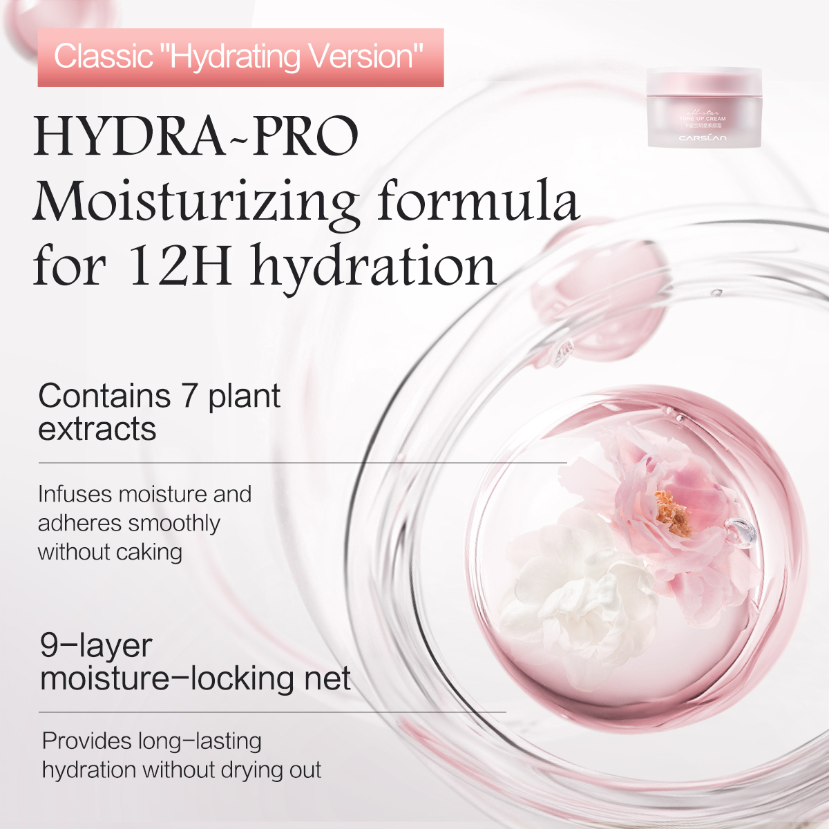 Carslan All-star Tone Up Cream Brighten Skin Colour Moisturizing Concealer 50g