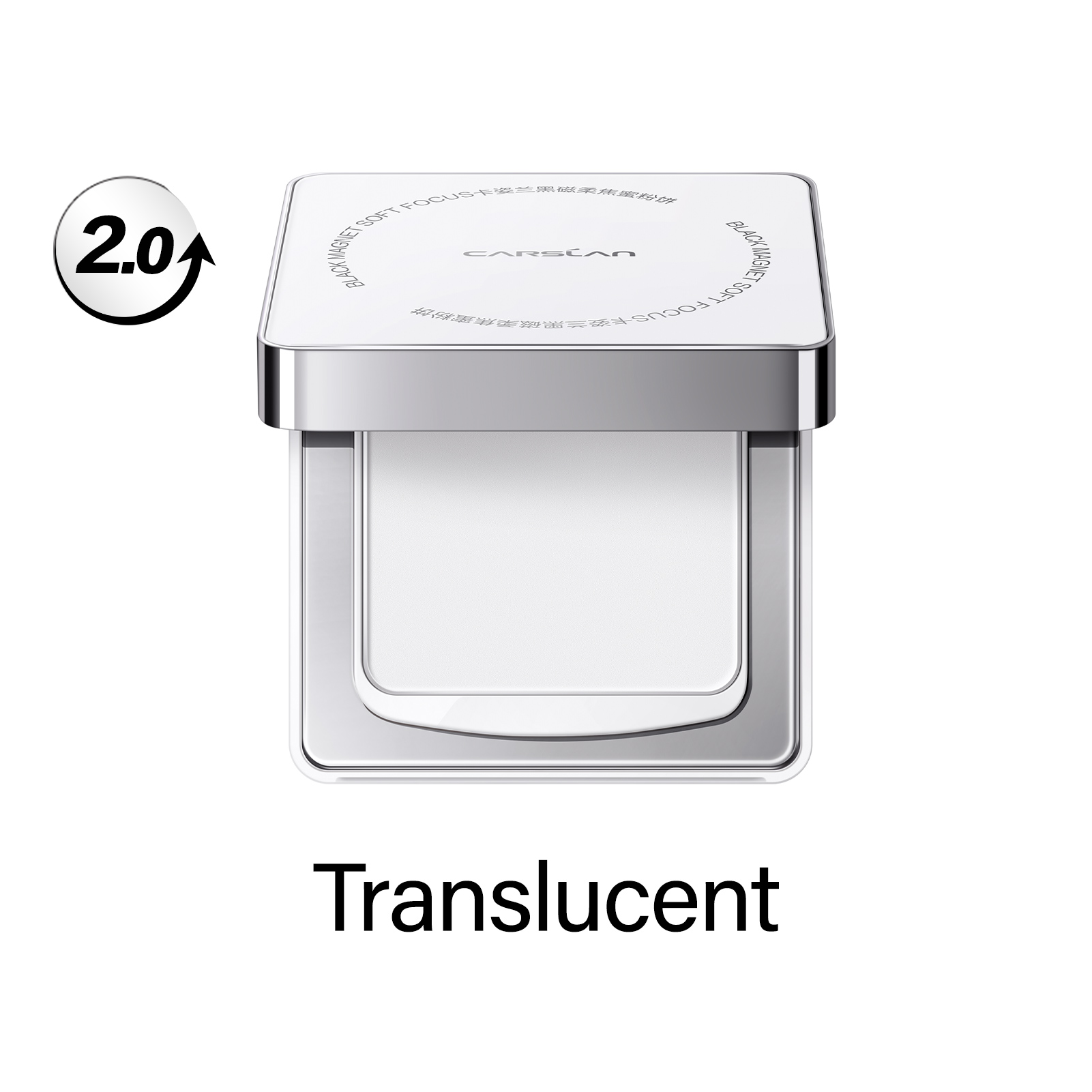 [2.0] CARSLAN Updated Version Black Magnet Loose setting & Pressed Setting Powder Duo Strong Oil Control Longlasting Waterproof Sweatproof Blurring Pores Matte  Flawless Finish