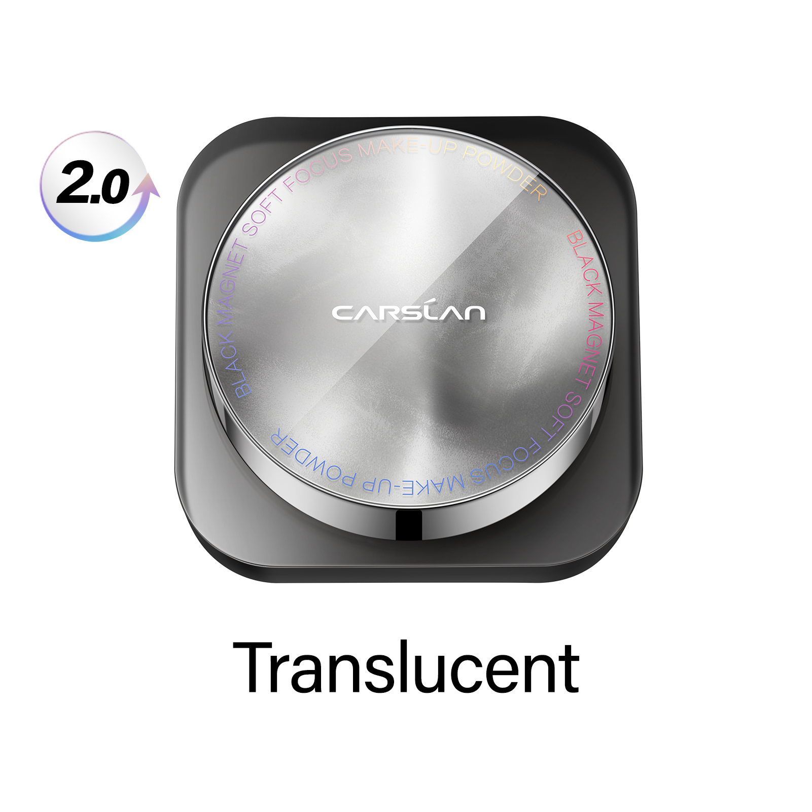 [2.0] CARSLAN Updated Version Black Magnet Loose setting & Pressed Setting Powder Duo Strong Oil Control Longlasting Waterproof Sweatproof Blurring Pores Matte  Flawless Finish