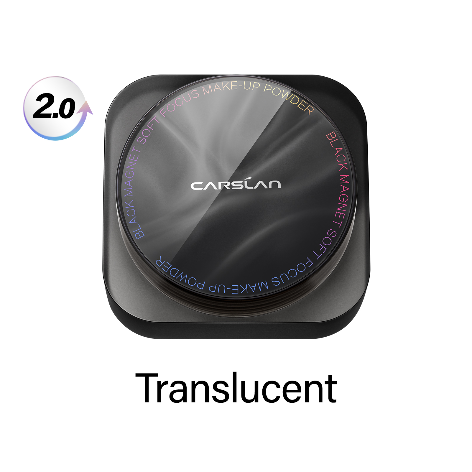 [2.0] CARSLAN Updated Version Black Magnet Loose setting & Pressed Setting Powder Duo Strong Oil Control Longlasting Waterproof Sweatproof Blurring Pores Matte  Flawless Finish