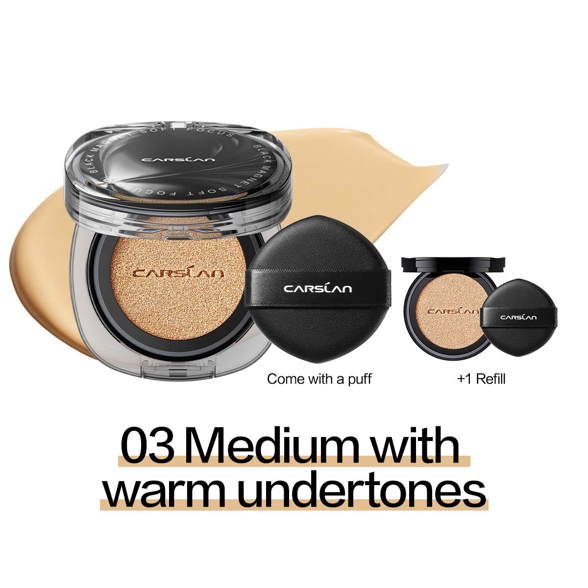 03.Medium with warm undertones (Refill Included)