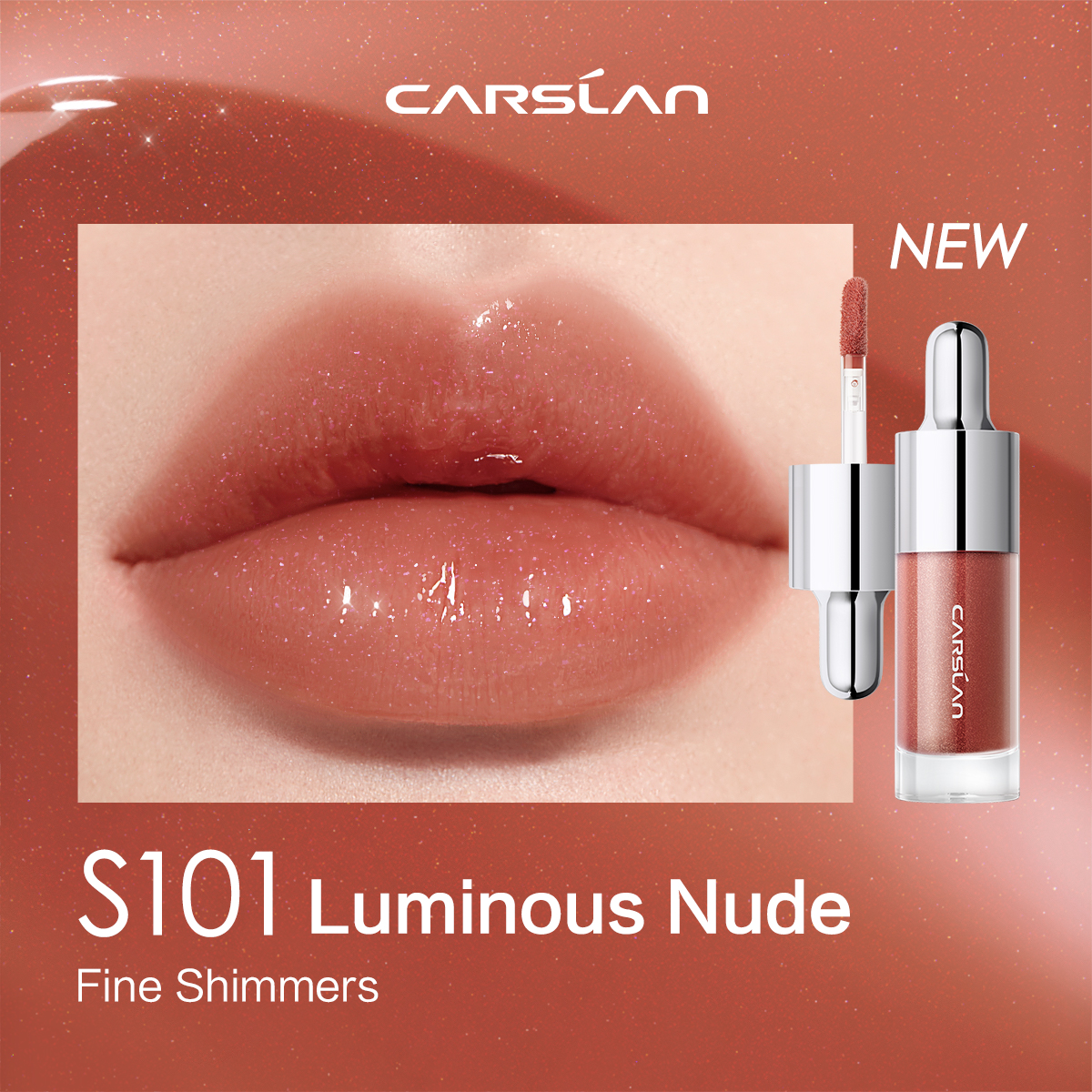 CARSLAN Hydrating Lip Gloss Serum, 4.5g/0.158Oz