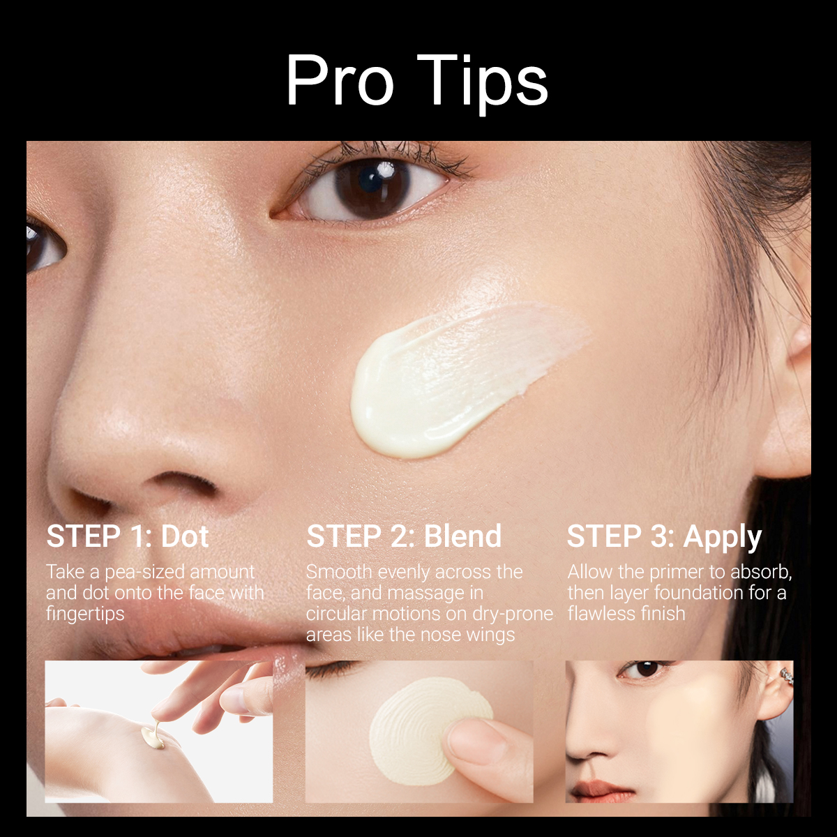 CARSLAN Black Magnetic Moisturizing Primer Cream, 35g + 10g Free Sample, Hydrating Makeup Base, Smooth Skin, Flawless Finish