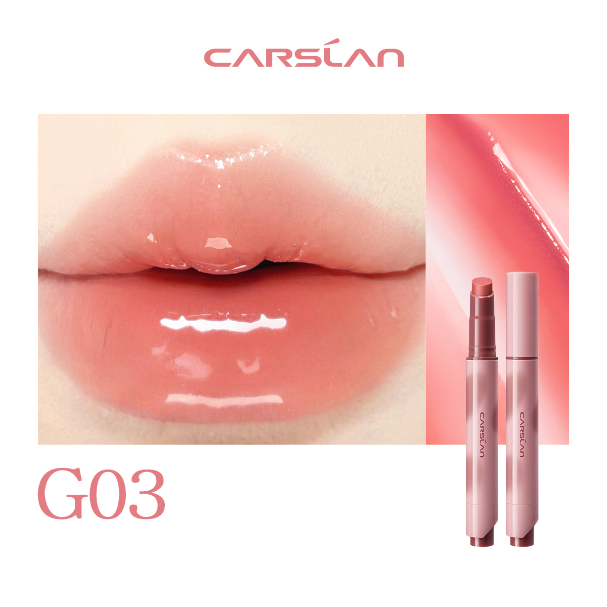 CARSLAN Glassy Shine Lipstick Pen, 3g/0.11oz