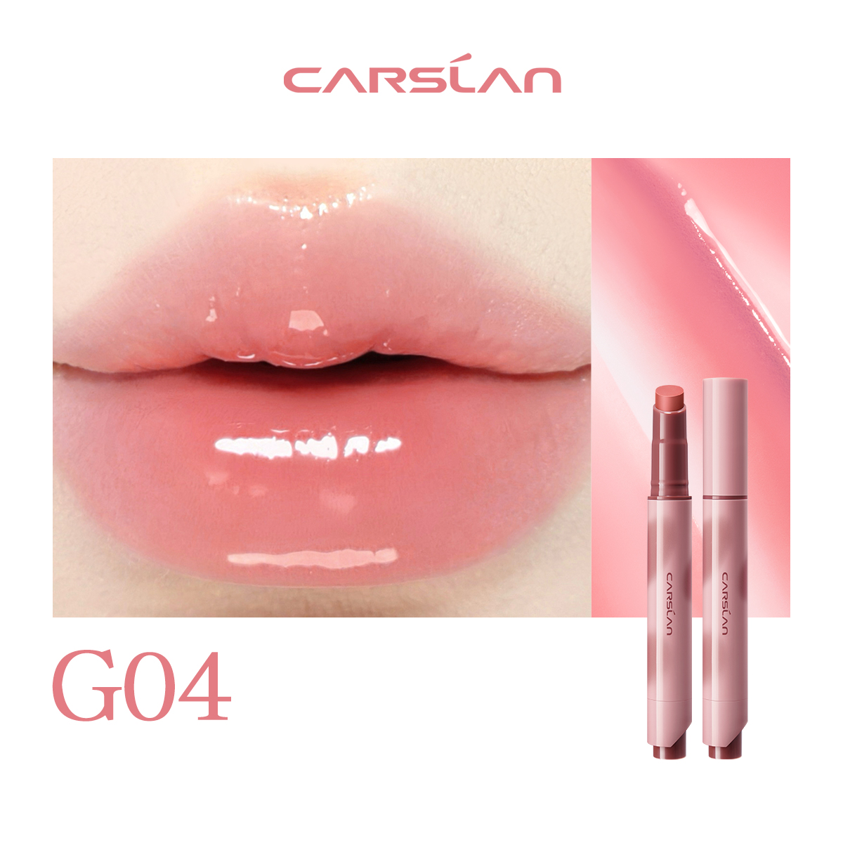 CARSLAN Glassy Shine Lipstick Pen, 3g/0.11oz