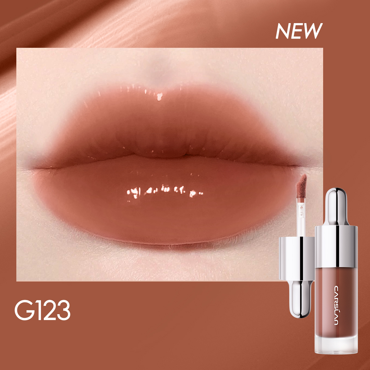 [Denim Limited] Carslan Hydrating Lip Glow Serum Moisturizing Plunping Shiny Lip Glow Tinted Lip Care 4.5g
