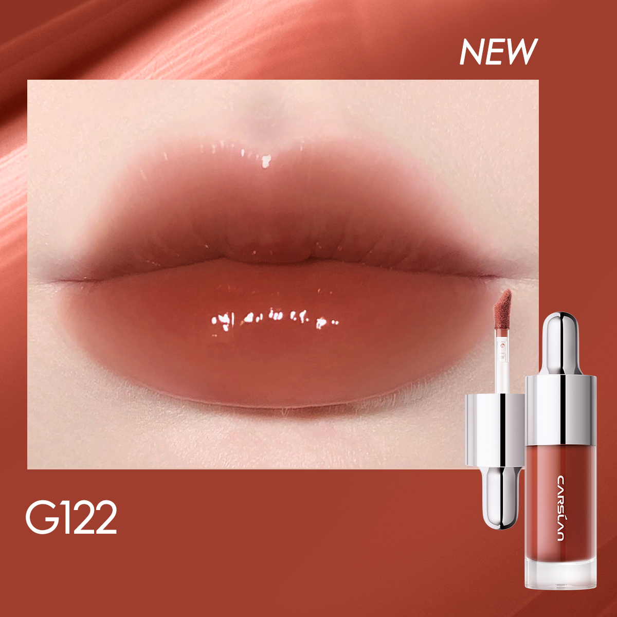 [Denim Limited] Carslan Hydrating Lip Glow Serum Moisturizing Plunping Shiny Lip Glow Tinted Lip Care 4.5g