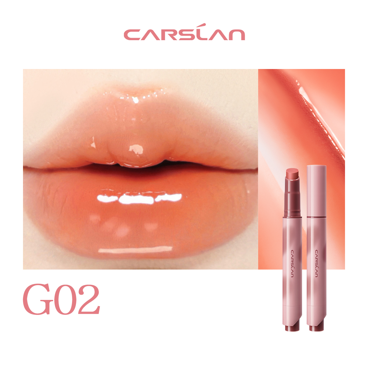 CARSLAN Glassy Shine Lipstick Pen, 3g/0.11oz